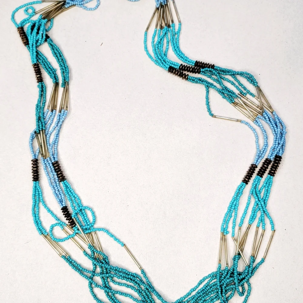 🕊️Boho Layered Bead Necklace - Picture 2 of 4